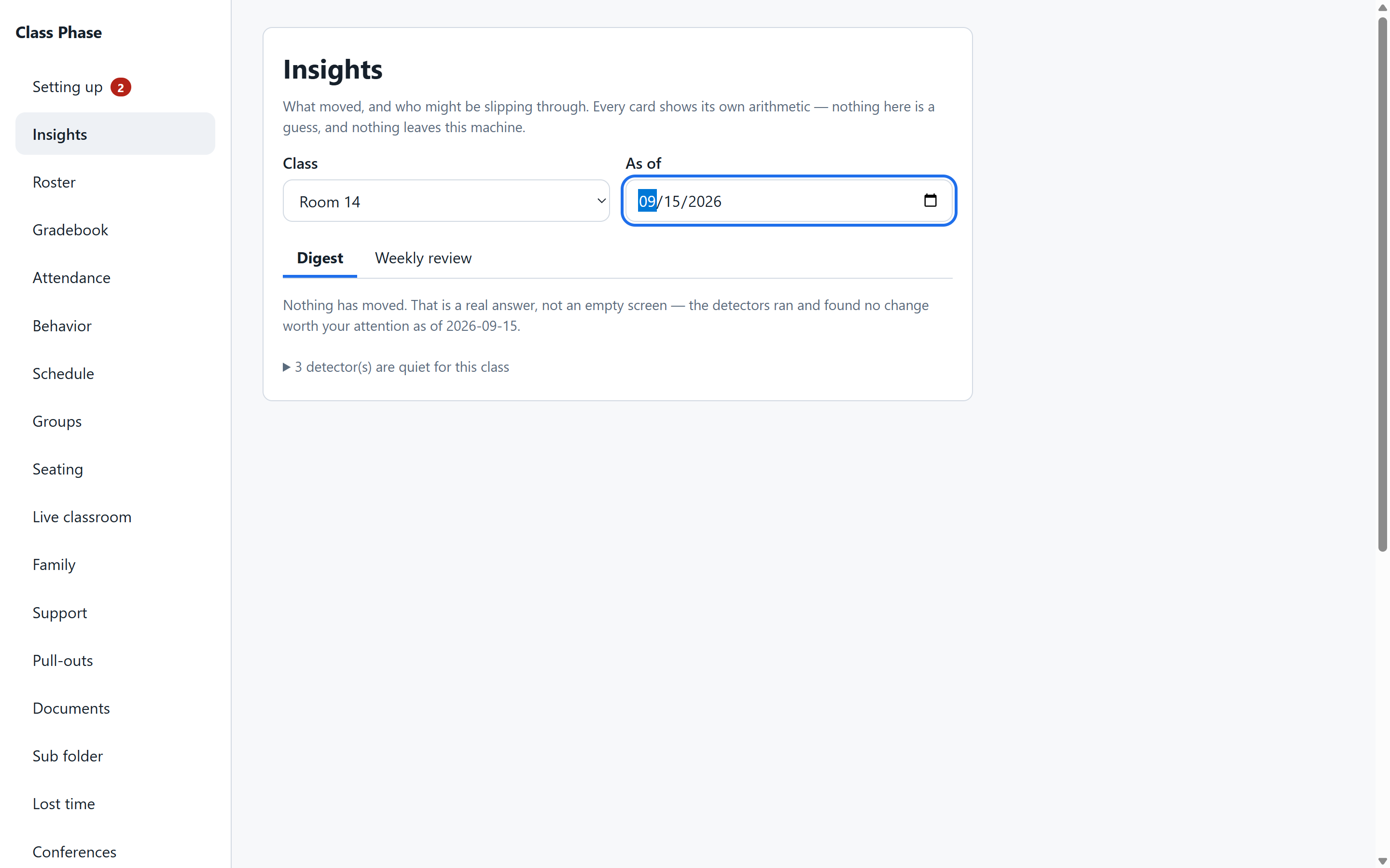 Class Phase — Insights